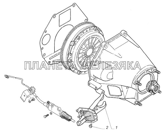 Установка вилки сцепления ГАЗ-31105 (дополнение)