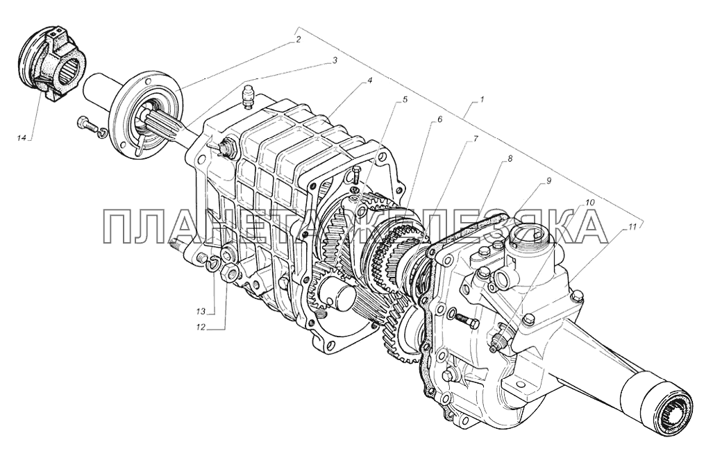 Передачи газель схема