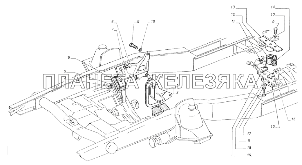 Установка деталей подвески силового агрегата ГАЗ-31105 (дополнение)