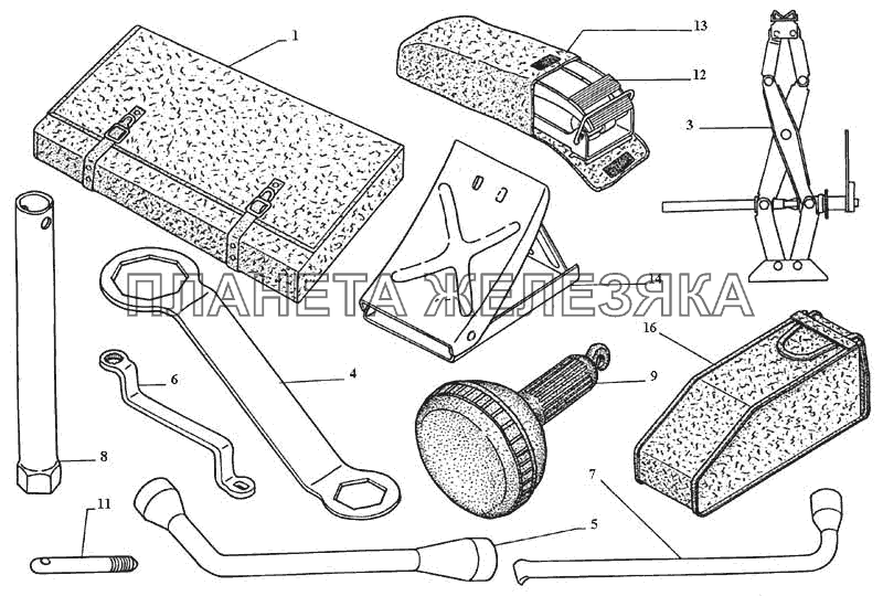 Инструмент и принадлежности ГАЗ-3111