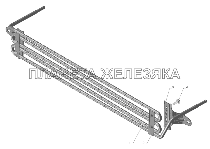 2705-1013010. Радиатор масляный ГАЗ-3302 (с двиг. УМЗ)