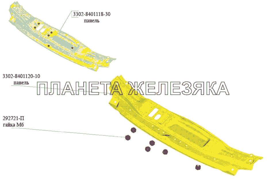 Панель ГАЗ-3302 (Кузовные дет.)