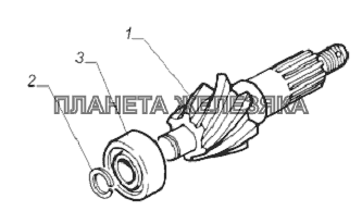 3306-2402016. Шестерня ведущая главной передачи с подшипником ГАЗ-33081