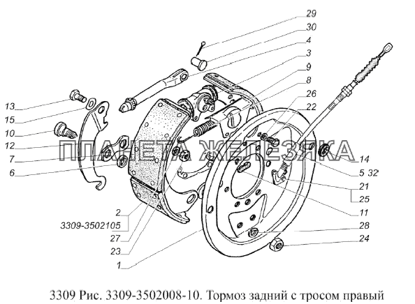 Тормозная система газ 3309