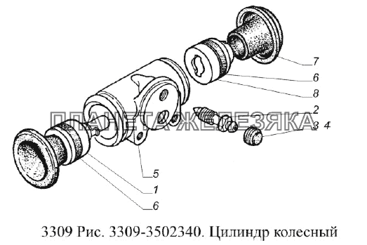 Клинят передние тормоза газ 3309