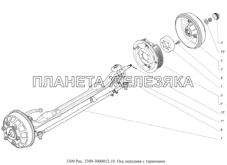 3309. Ось передняя ГАЗ 3309. Ось передняя с тормозами в сборе ГАЗ 3309. Передняя ось ГАЗ 3309 С АБС. Передний мост ГАЗ 3309.