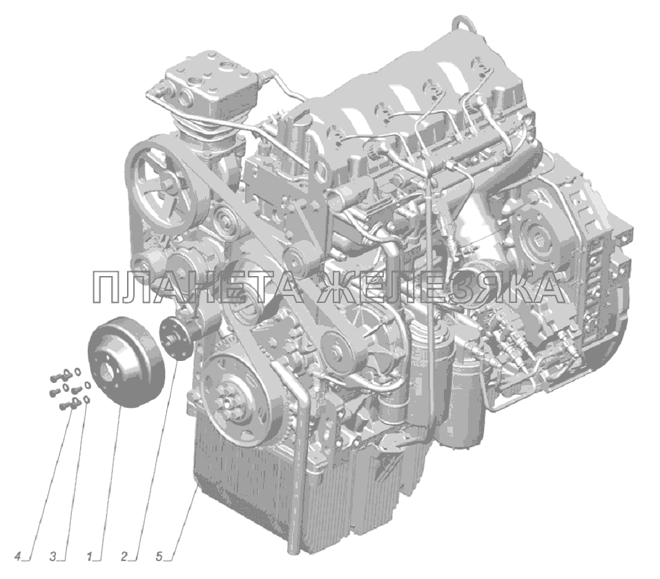 Двигатель 33106-1000500 ГАЗ-33106 Евро 3