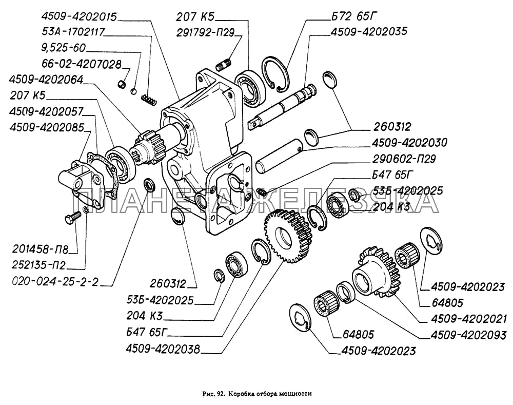 Коробка отбора мощности ГАЗ-4301