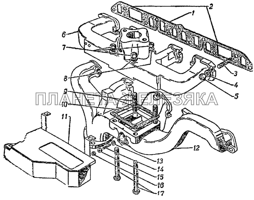 Газопровод ГАЗ-51 (63, 63А)