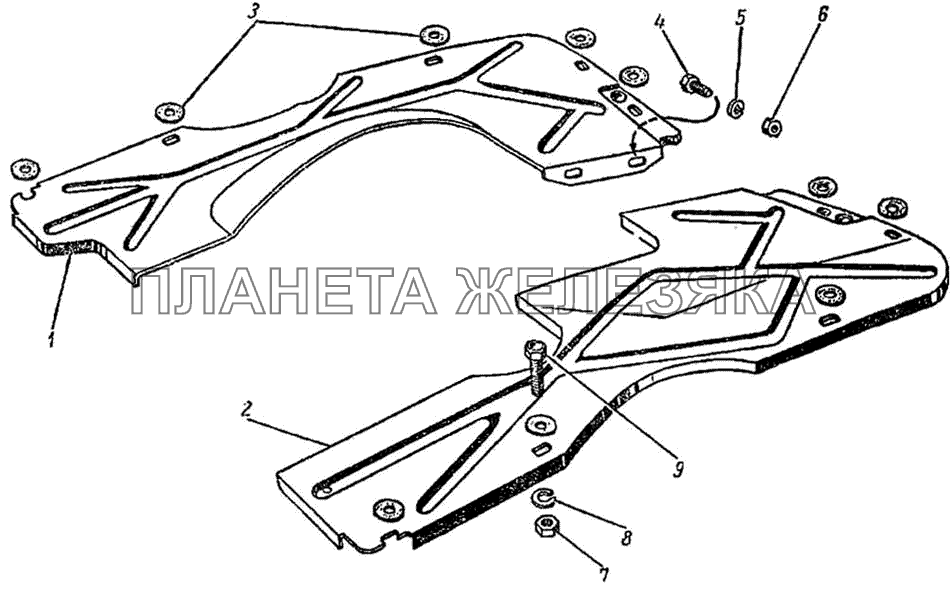 Брызговики двигателя ГАЗ-51 (63, 63А)