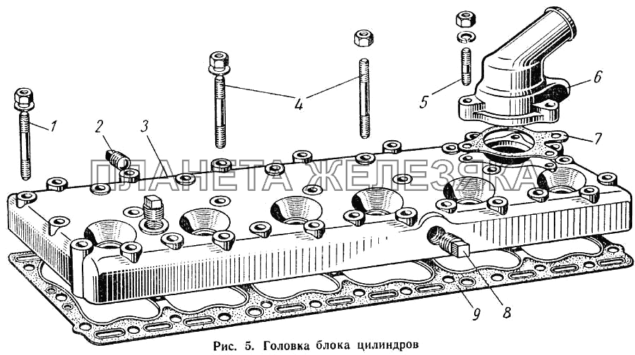 Головка блока цилиндров ГАЗ-52-01