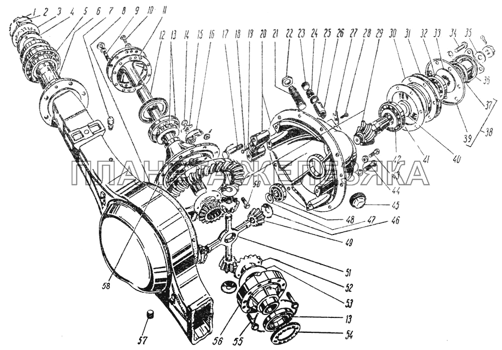 Задний мост ГАЗ-5312