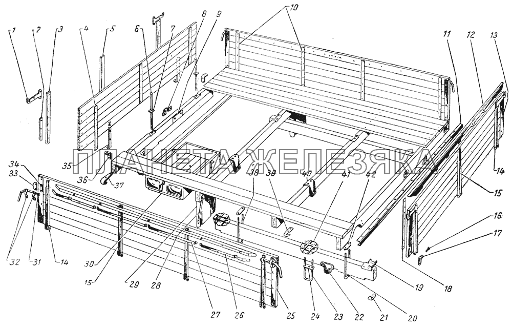 Платформа для ГАЗ-51А и ГАЗ-51Ж ГАЗ-51 (63, 93)