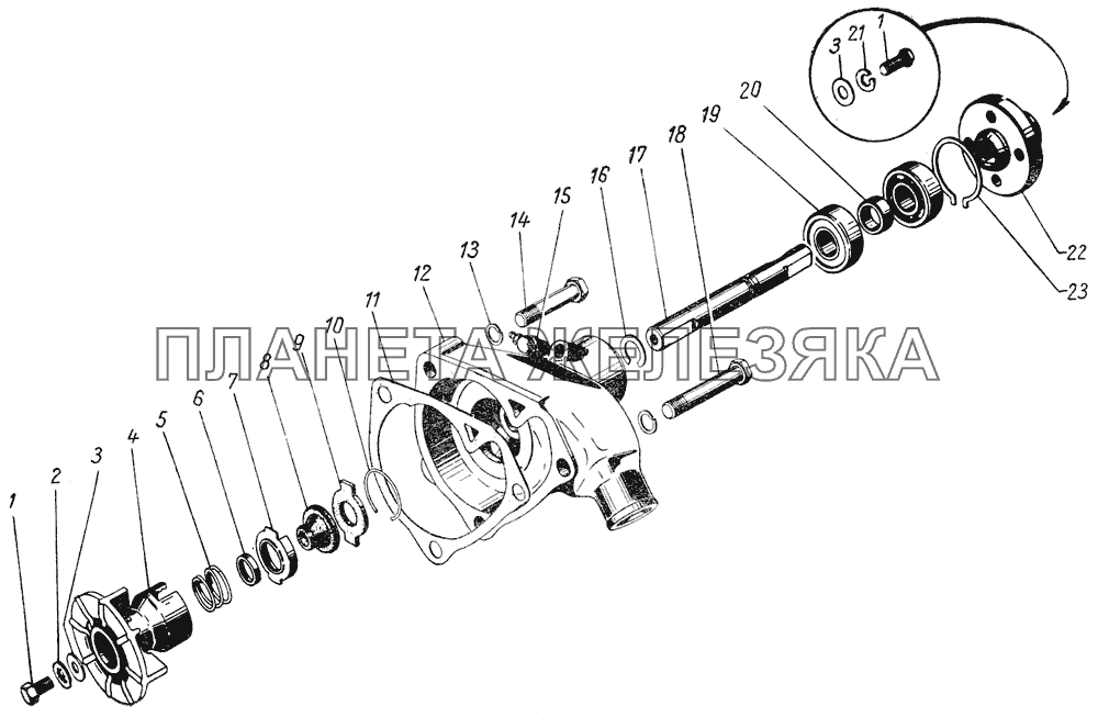 Водяной насос ГАЗ-51 (63, 93)