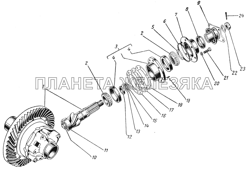 Главная передача ГАЗ-51 (63, 93)