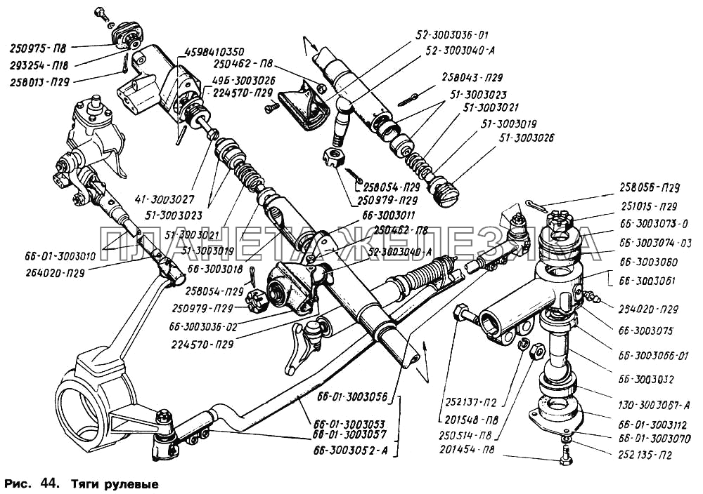 Тяги рулевые ГАЗ-66 (Каталог 1996 г.) Тяги рулевые ГАЗ-66 (Каталог 1996 г.)