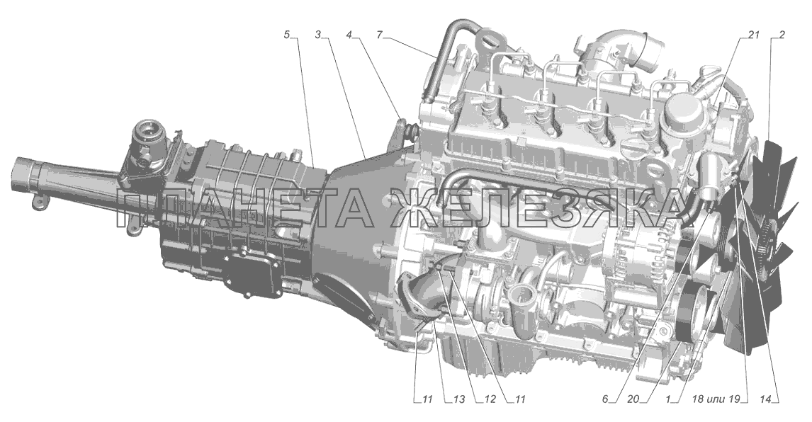 3302-1000300-10. Двигатель полностью укомплектованный ГАЗ-2705 (Cummins E-4)