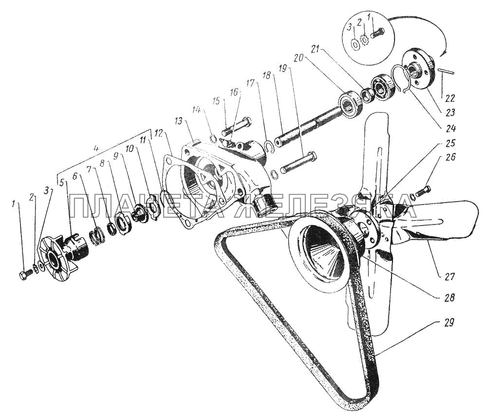 Вентилятор ГАЗ-12 (ЗИМ)