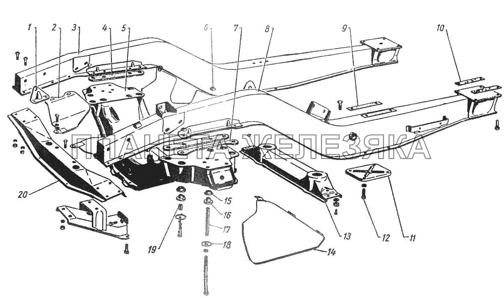 Рама ГАЗ-12 (ЗИМ)