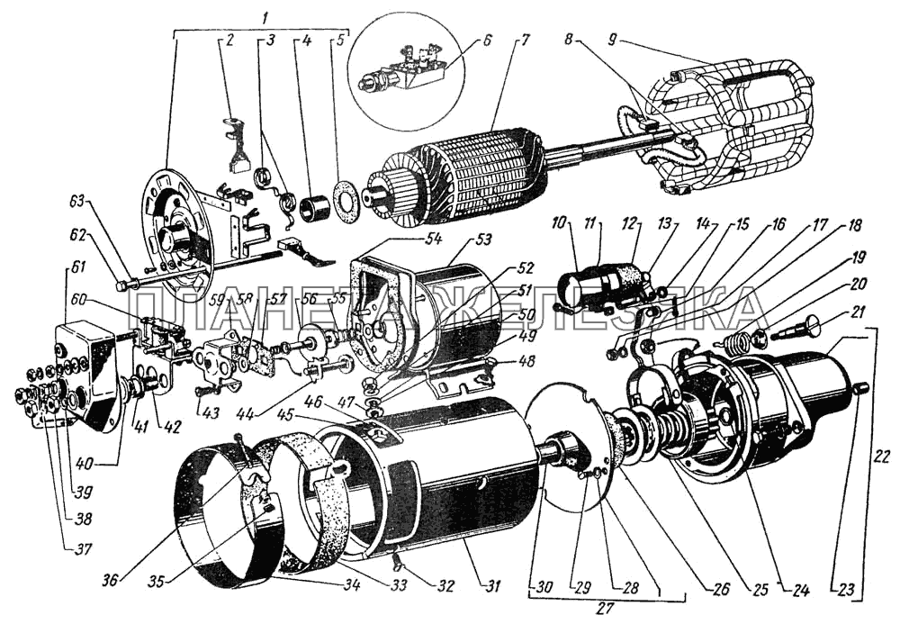 Стартер ГАЗ-12 (ЗИМ)