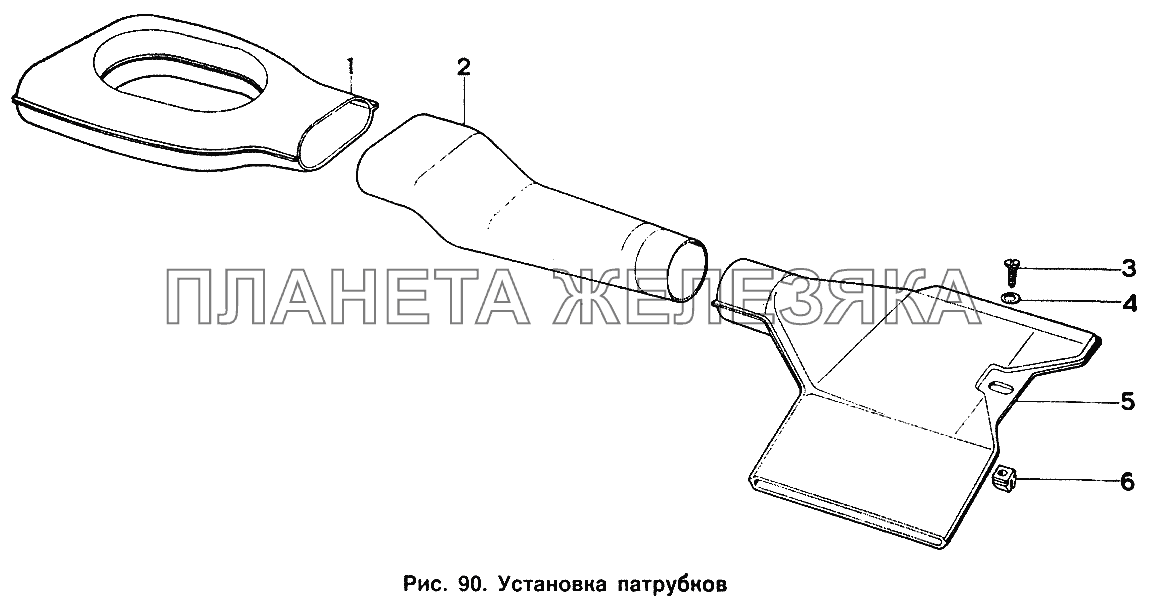 Установка патрубков ИЖ 2126