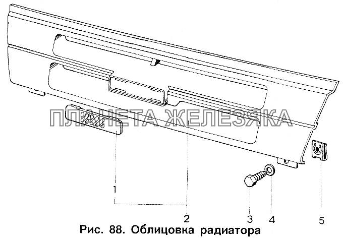 Облицовка радиатора ИЖ 2717