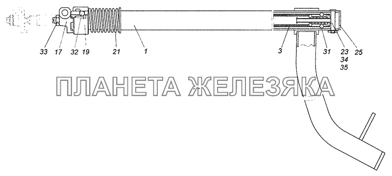 4308-1703325-84 Тяга в сборе КамАЗ-4308 (Евро 4)