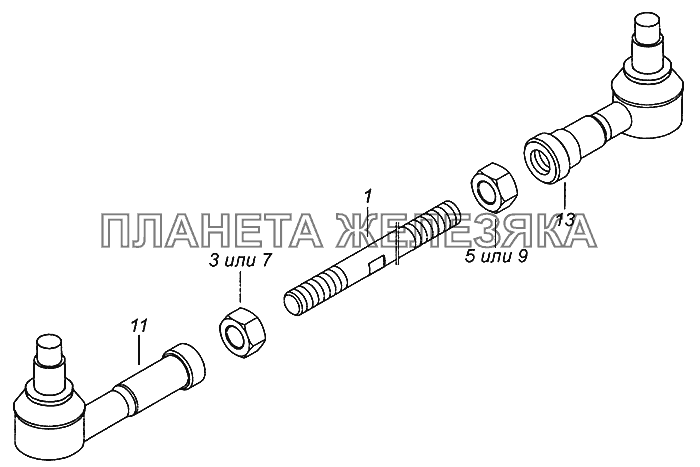 65115-1703520-20 Тяга реактивная КамАЗ-4308 (Евро 4)