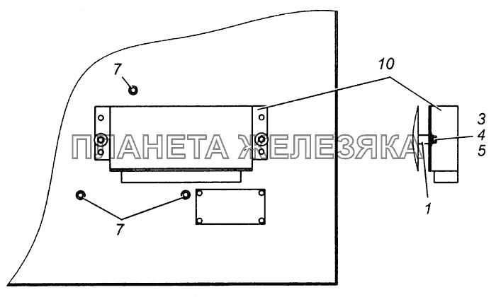 Установка электронного блока АБС 53205-3541010 КамАЗ-4308