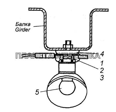 Установка подкапотной лампы 5320-3715001 КамАЗ-4308