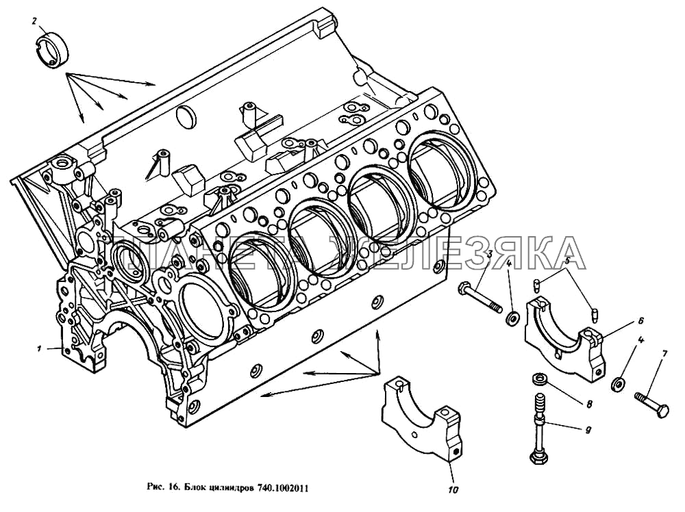 Блок цилиндров КамАЗ-4310