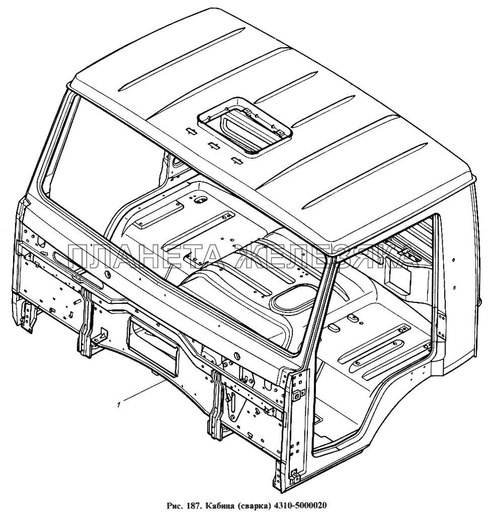 Кабина (сварка) КамАЗ-4310