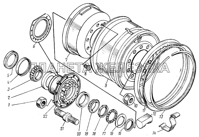 Колеса и ступицы колес КамАЗ-43101