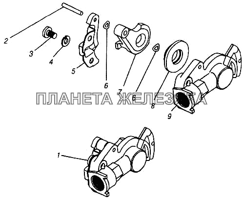 Головка соединительная типа «Палм» КамАЗ-4310 (каталог 2004 г)