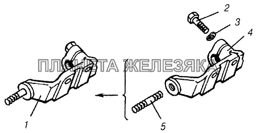 Кронштейн крепления генератора КамАЗ-4310 (каталог 2004 г)