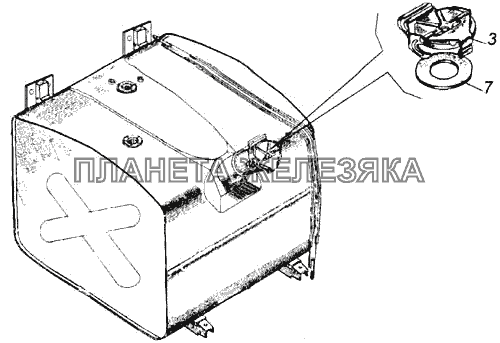 Пробка топливного бака в сборе КамАЗ-43118