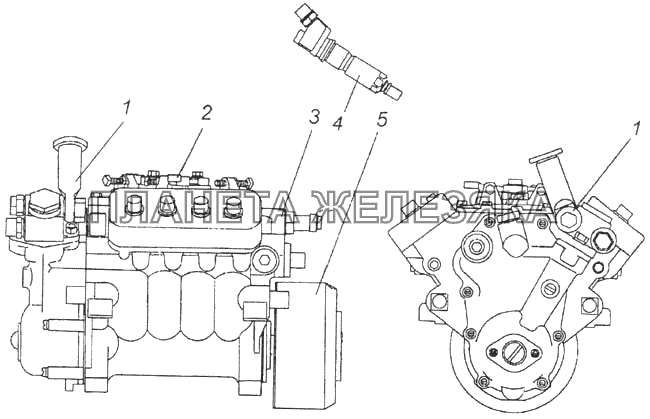 Система питания двигателя КамАЗ-4326 (каталог 2003г)