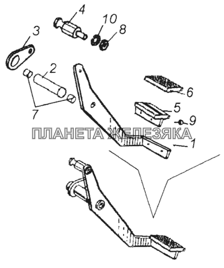Педаль сцепления КамАЗ-43118