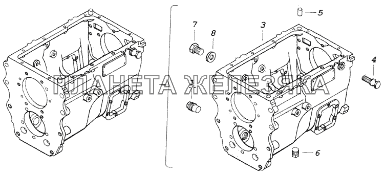 Картер коробки передач КамАЗ-43114