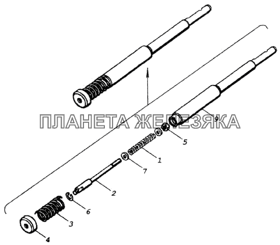 Шток включения высшей передачи КамАЗ-4326 (каталог 2003г)