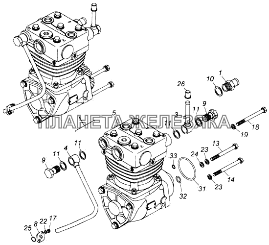 Компрессор камаз схема