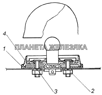 Установка бокового повторителя указателей поворота КамАЗ-4326 (каталог 2003г)
