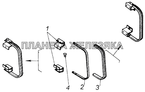 Ручка правая КамАЗ-43118