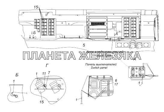 Панель приборов камаз 65117