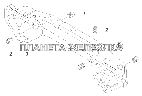 7406.1115045-40 Патрубок объединительный КамАЗ-43118 (Евро 4)