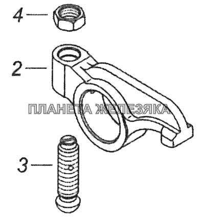 7406.1007140 Коромысло клапана КамАЗ-43253 (Часть-1)