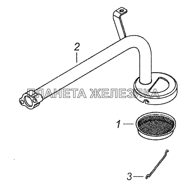 7406.1011398 Маслозаборник КамАЗ-43253 (Часть-1)