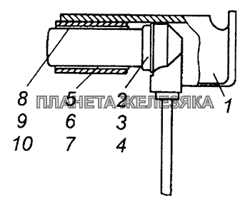 53205-3541110 Датчик скорости с кронштейном КамАЗ-43255 (Евро-2)