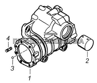 4310-3401010 Картер механизма рулевого управления КамАЗ-43255 (Евро-2)