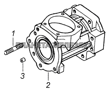 4310-3401716 Корпус углового редуктора механизма рулевого управления КамАЗ-43255 (Евро-2)